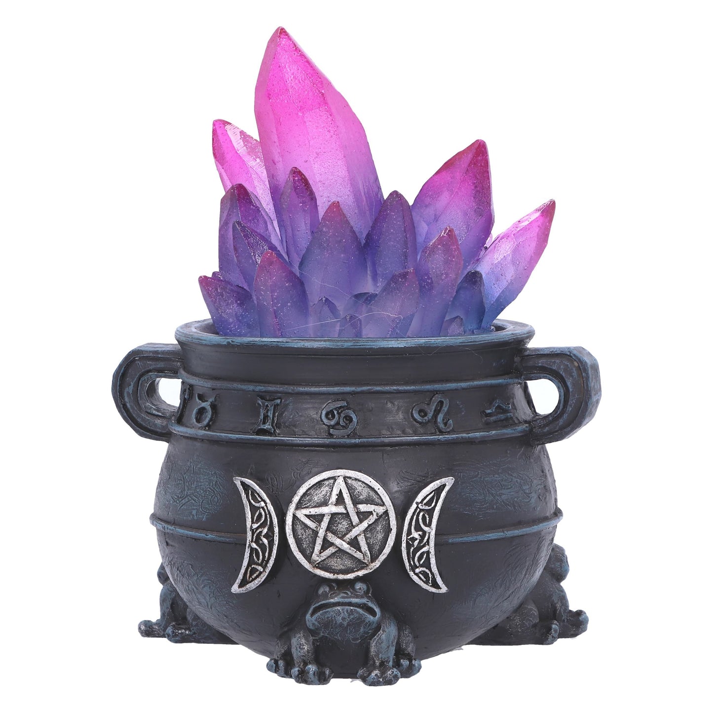 Quartz Cauldron with Light-Up Crystal 12cm
