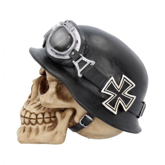 Iron Cross Helmet and Goggles Biker Skull 15.5cm