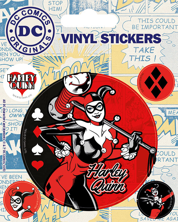 Vinyl Stickers - Harley Quinn (Retro)