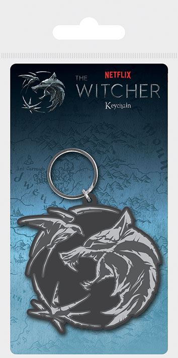 THE WITCHER (WOLF SWALLOW STAR) RUBBER KEYCHAIN