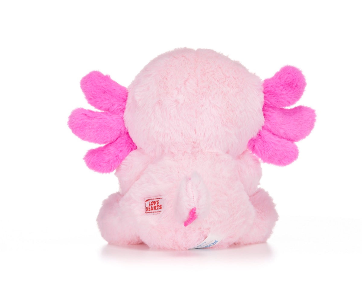 LOVE HEARTS AXOLOTL 18CM (7") LOVE YOU ALOTL Plush