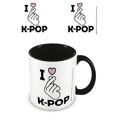 K-pop (I Love K-pop) Black Coloured Inner Mug