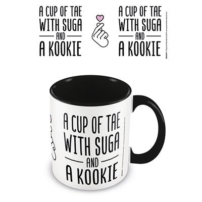 K-POP (A CUP OF TAE) BLACK COLOURED INNER MUG