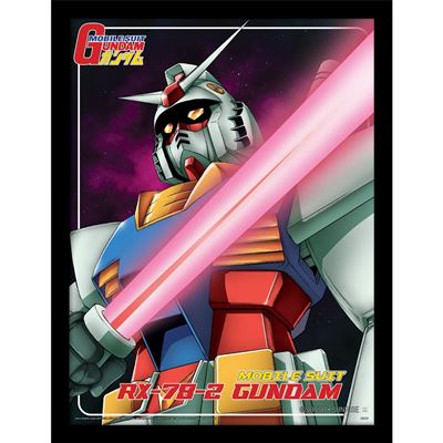Gundam (White Devil Beam Saber) Collector Print Framed Plexi