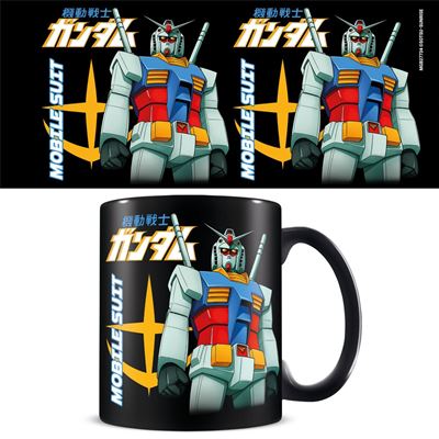 Gundam (Classic Mech) Black Mug