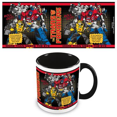 Transformers Classic (More Than Meets The Eye) Black Coloured Inner Mug