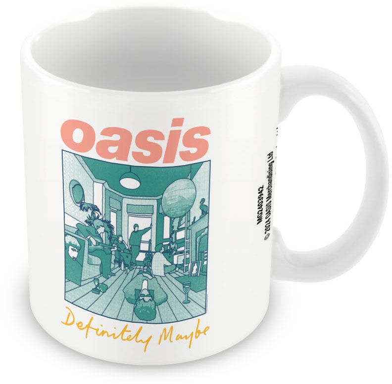 OASIS (DEFINITELY MAYBE) WHITE POD MUG