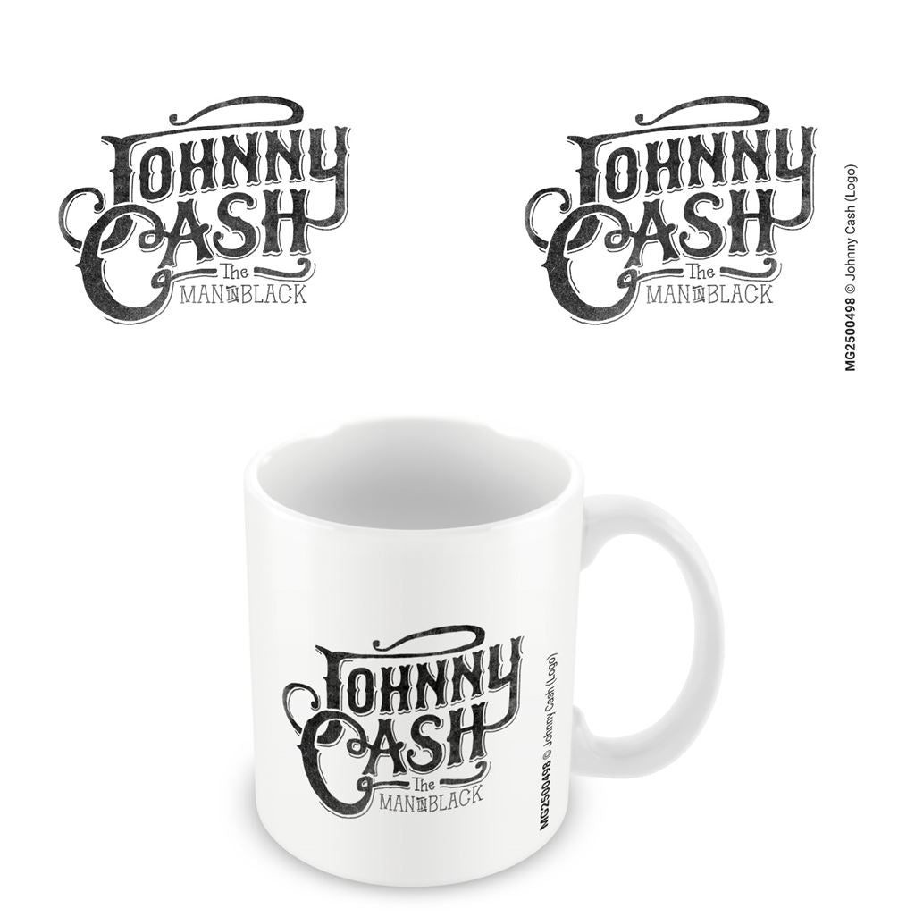 JOHNNY CASH (LOGO) WHITE POD MUG