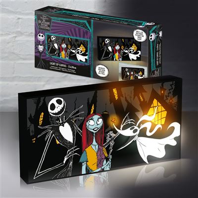 Nightmare Before Christmas (Halloween Night) Letterbox Light Up Canvas
