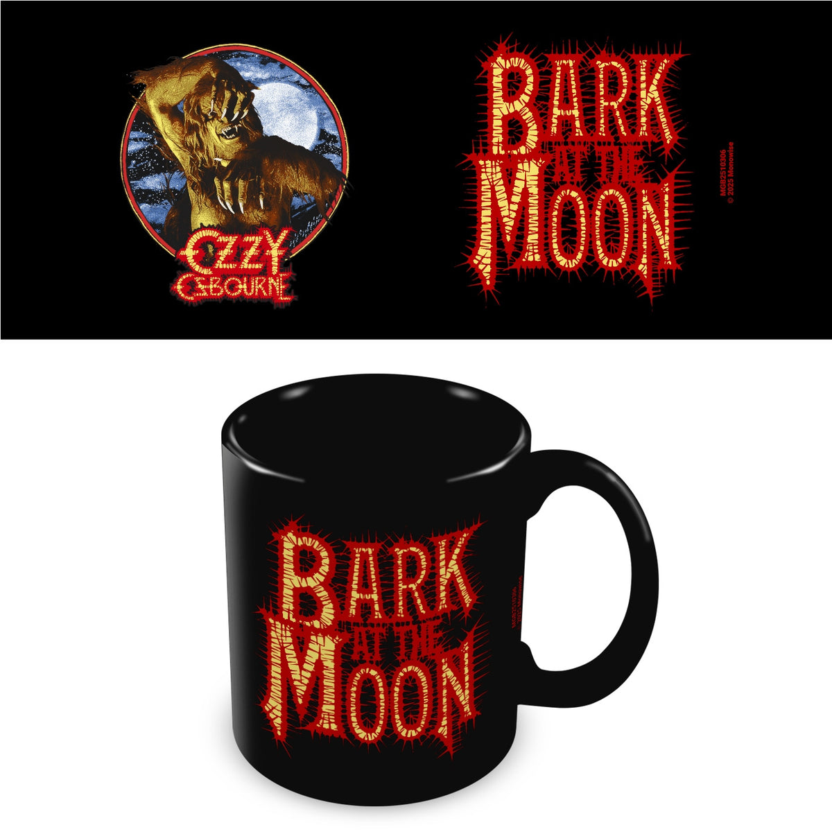 OZZY OSBOURNE (BARK AT THE MOON) BLACK POD MUG