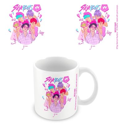 K-POP DEMON HUNTERS (SAJA BOYS GRAPHIC) WHITE POD MUG
