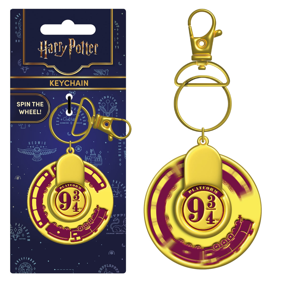 HARRY POTTER (HOGWARTS EXPRESS) METAL SPINNER KEYCHAIN