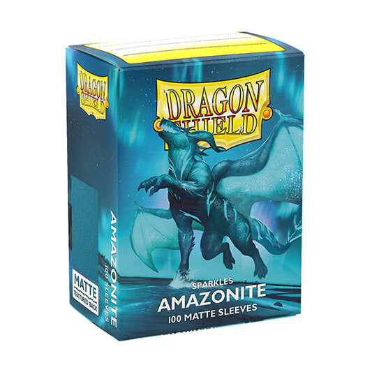 Dragon Shield - Matte Sparkles Standard Size Sleeves 100pk - Amazonite