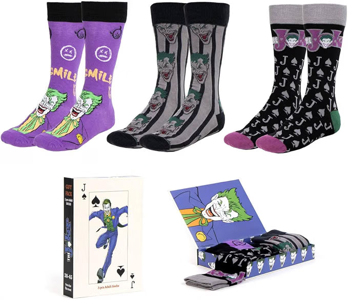 3 PCS SOCKS SET BATMAN JOKER