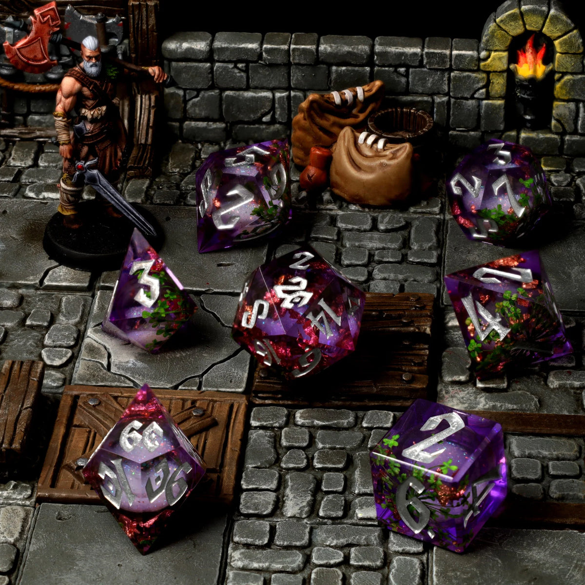 Herbalist's Dream Liquid Core RPG Dice Set