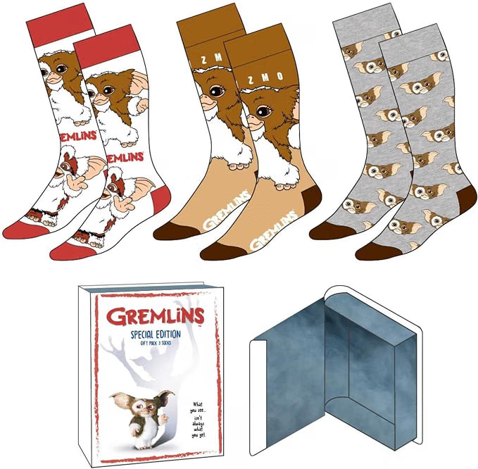 3 PIECES SOCKS SET GREMLINS