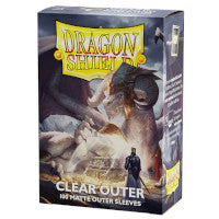 Dragon Shield - Standard Size Outer Sleeves (100): Matte Clear