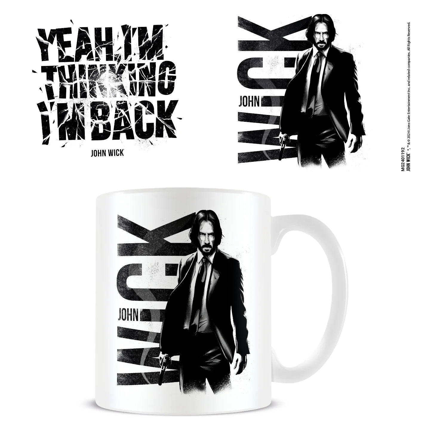 315 ml - John Wick (Yeah I'm Thinking I'm Back) White Pod Mug