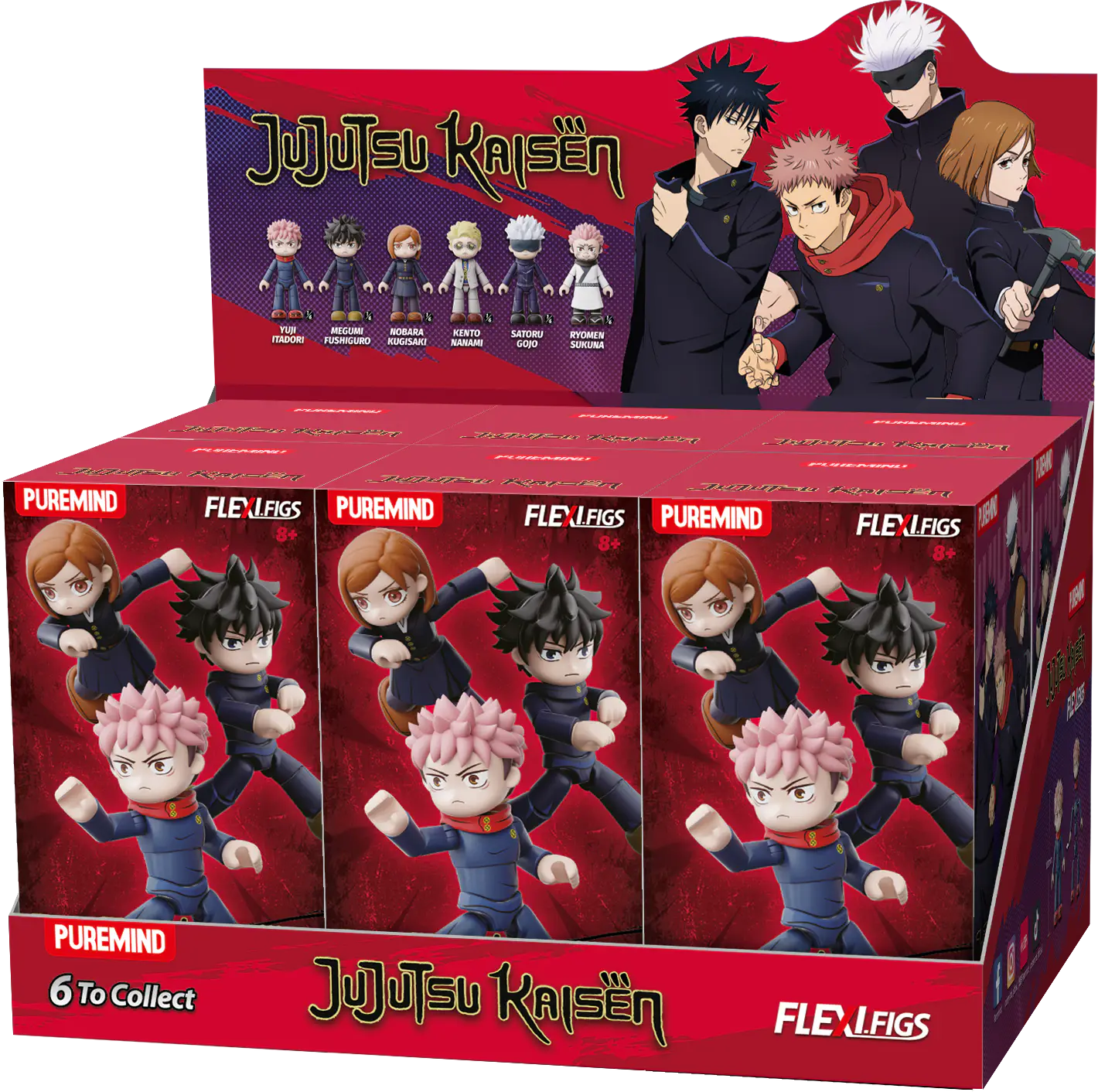 Jujutsu Kaisen Flexi Figs Total Assault (Blind box)