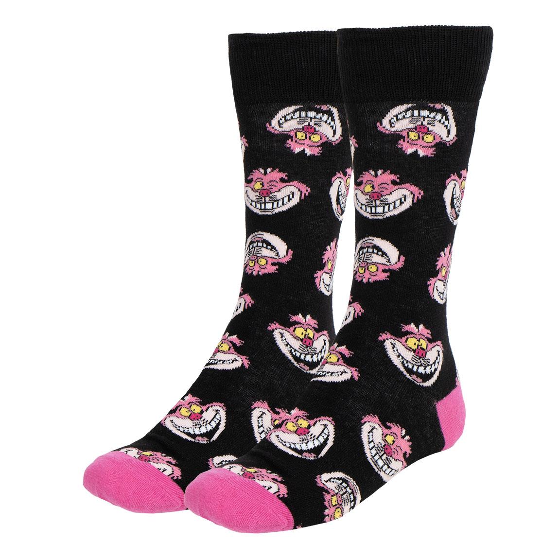 3 PIECES SOCKS SET DISNEY CHESHIRE CAT