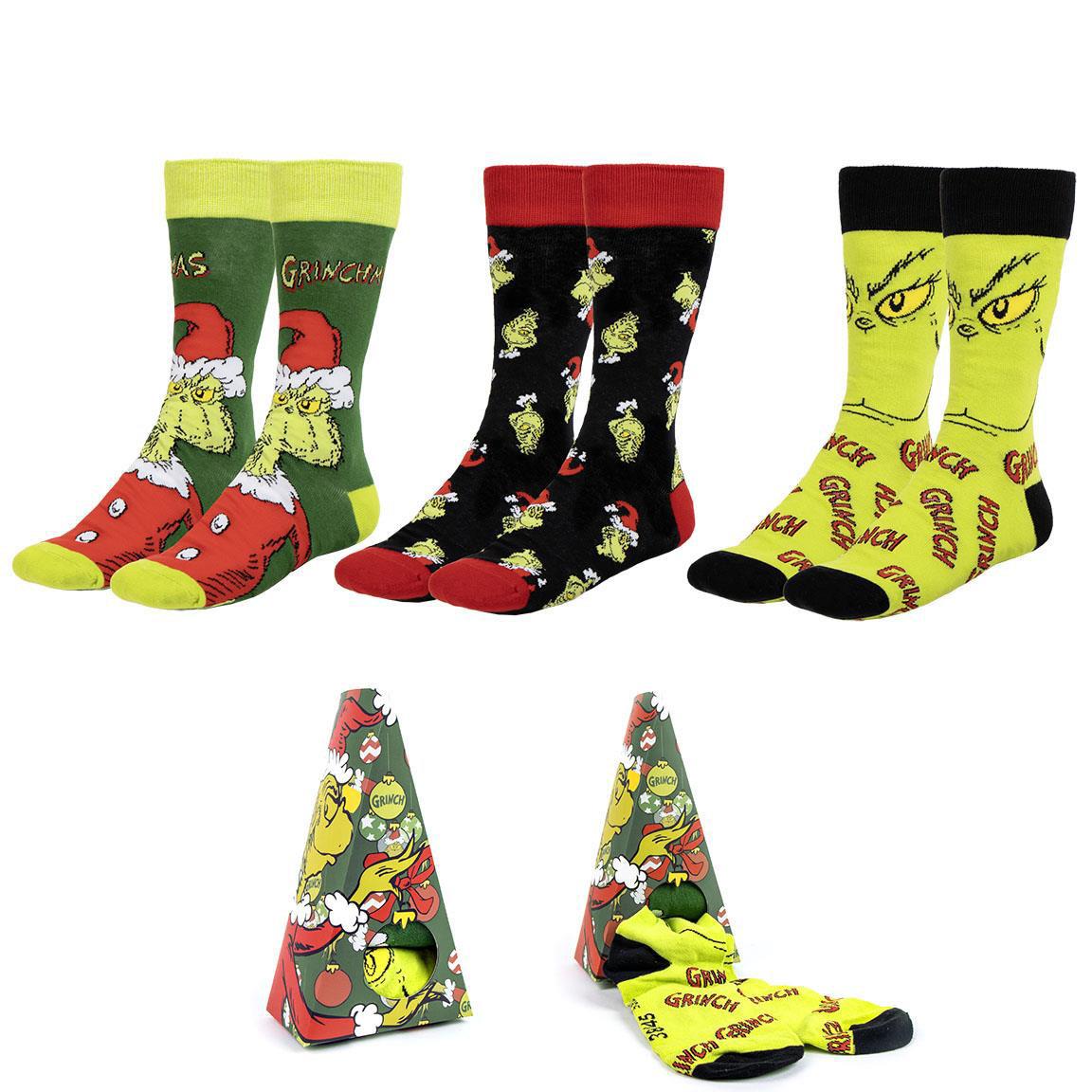 3 PIECES SOCKS SET GRINCH
