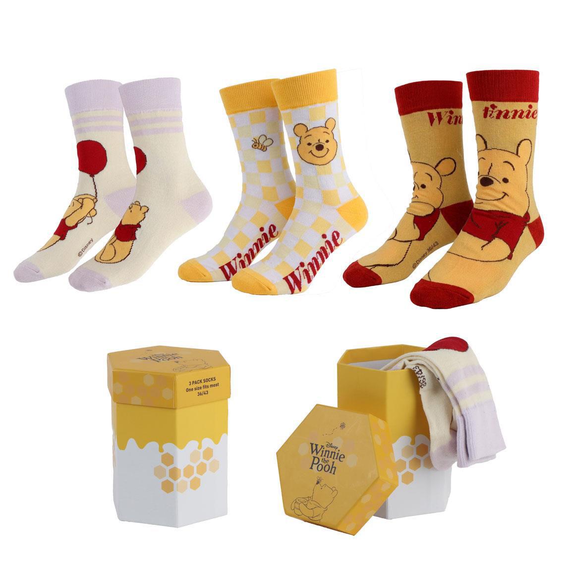 SOCKS PACK 3 PIECES WINNIE THE POOH