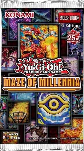 Yu-Gi-Oh! Sealed Booster PACK Maze of Millennia (7 Cards)
