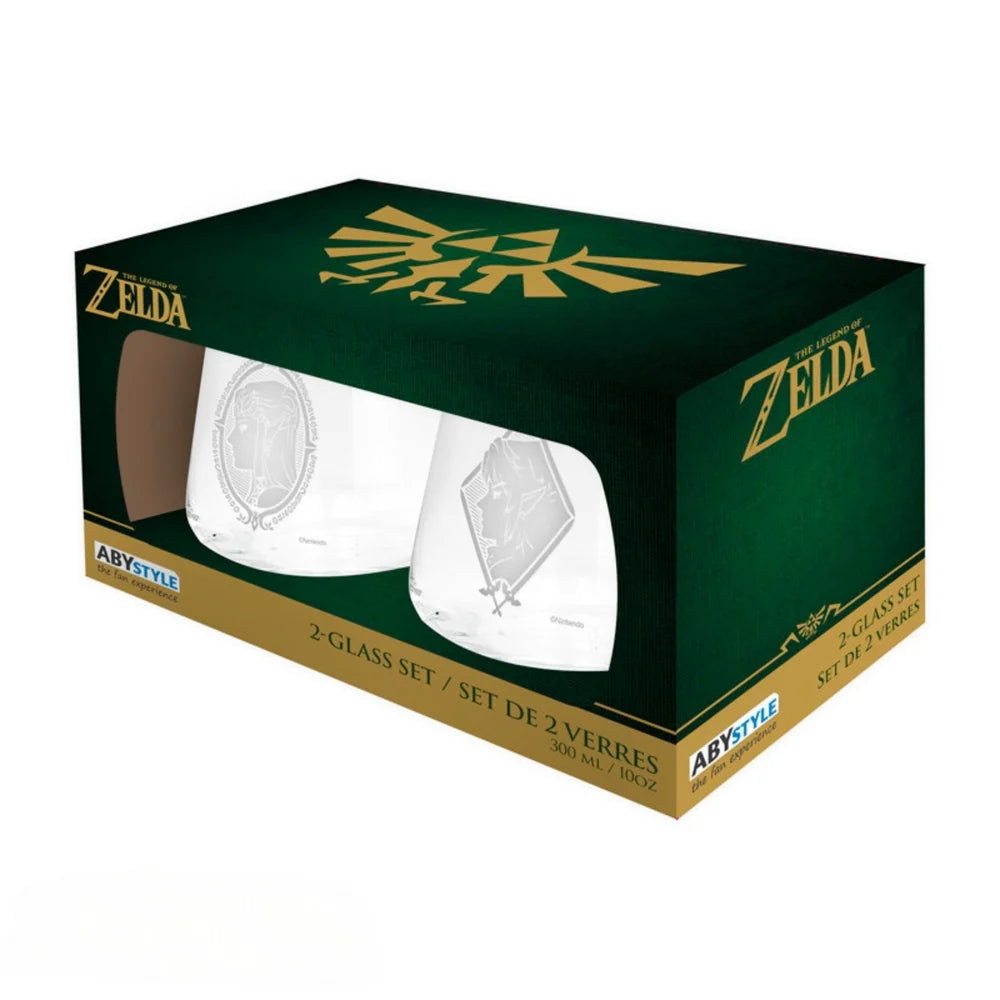 ABYstyle The Legend of Zelda Zelda & Link - 2 Glass Set