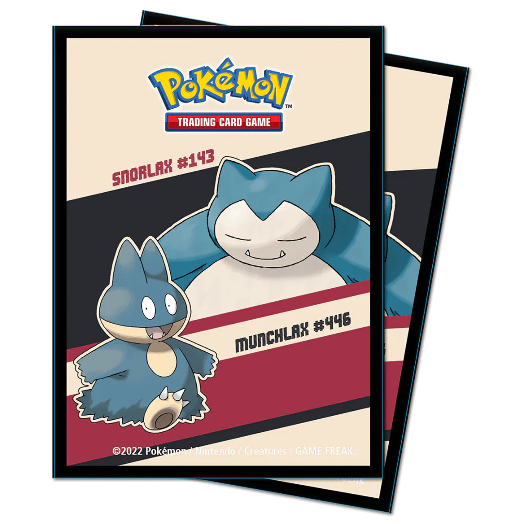 Pokemon - Standard Sleeves Snorlax & Munchlax (65)