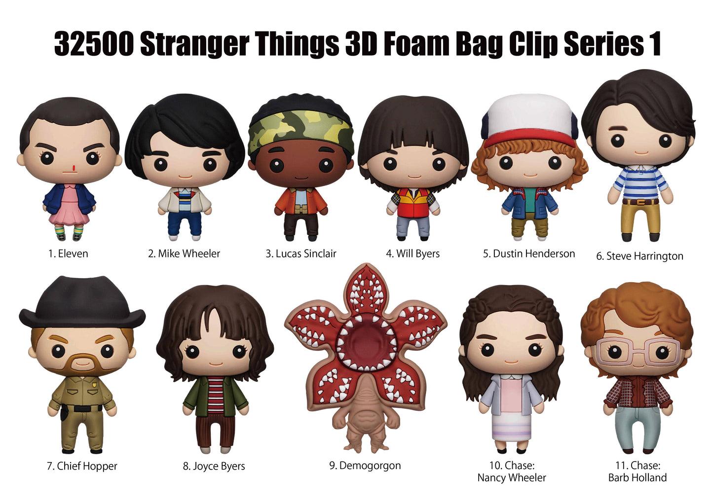 Stranger Things Series 1 Bag Clips