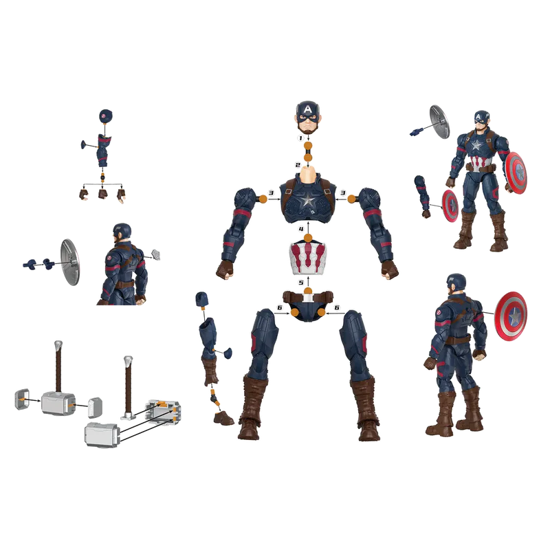 Blokees Marvel Infinity Saga Champion Class Captain America Model Kit