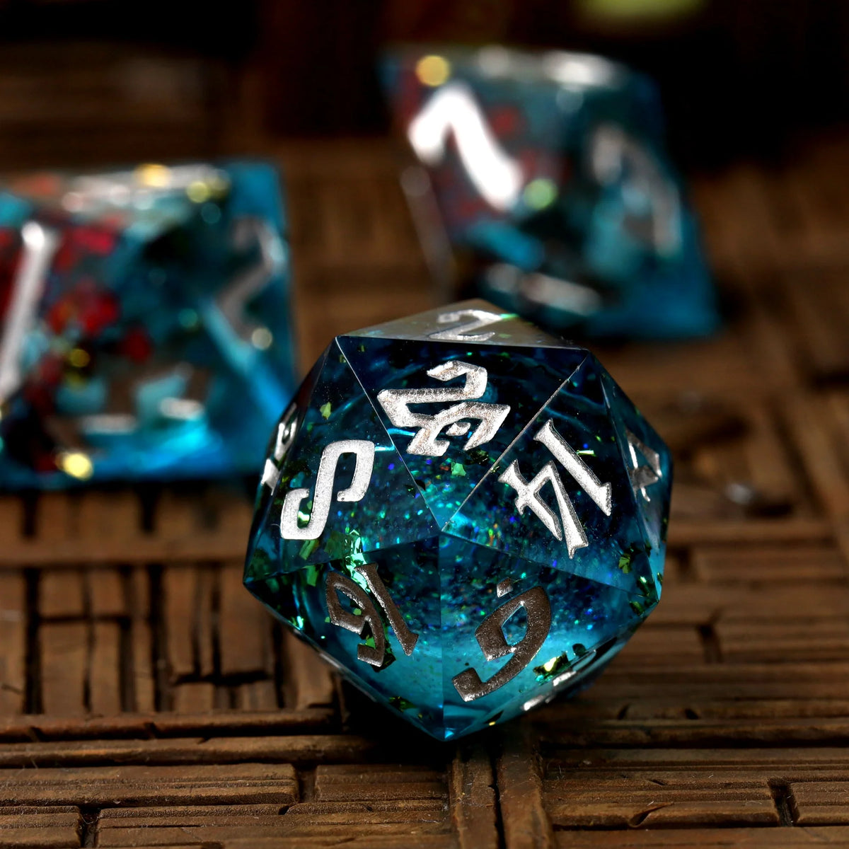 Mermaid's Maelstrom Liquid Core RPG Dice Set