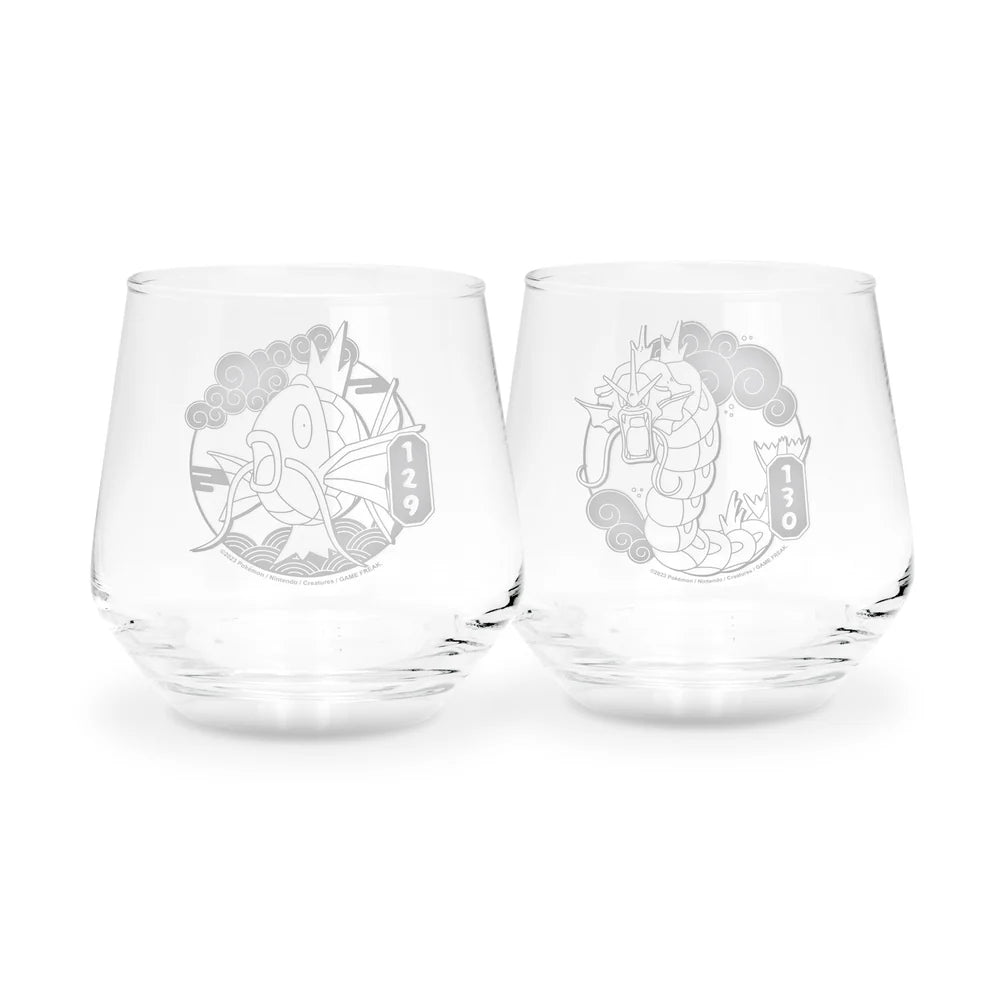 Pokémon Magikarp & Gyarados - 2 Glass Set