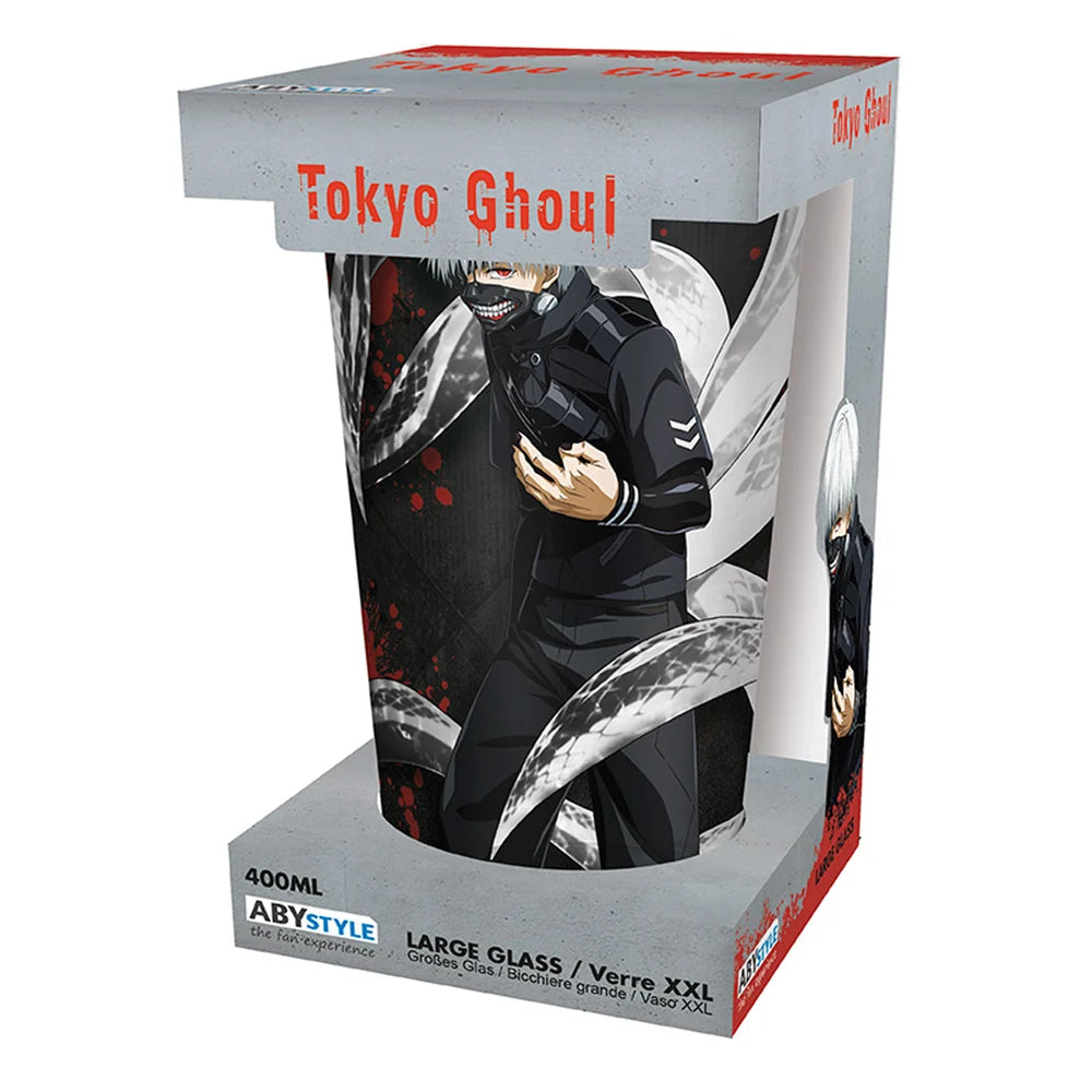 Tokyo Ghoul Kaneki & Mask 400ml Glass
