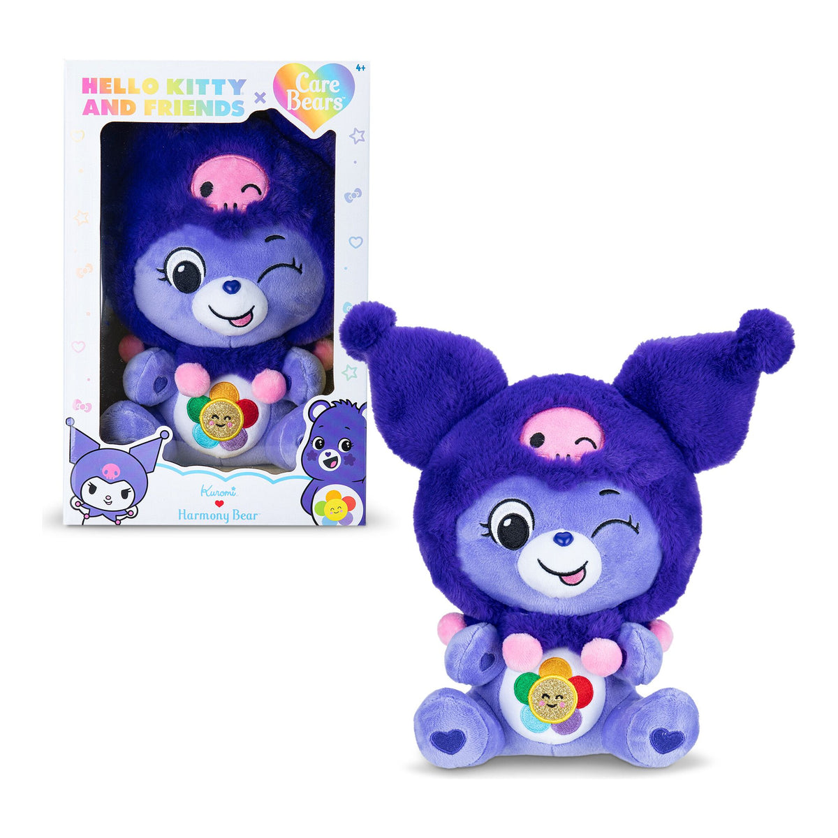 Care Bears 25cm - Kuromi as Harmony Bea