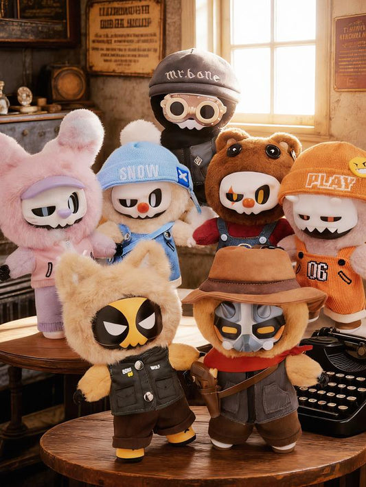 Mr.bone Plush Agent Team Series Blind Box