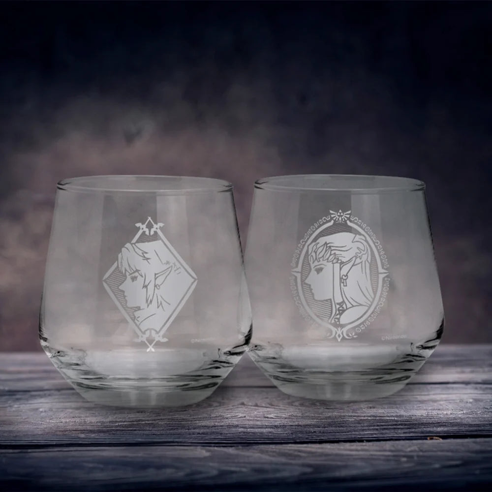 ABYstyle The Legend of Zelda Zelda & Link - 2 Glass Set