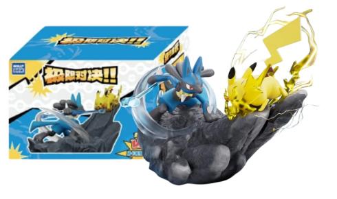 POKEMON PIKACHU VS LUCARIO DIORAMA