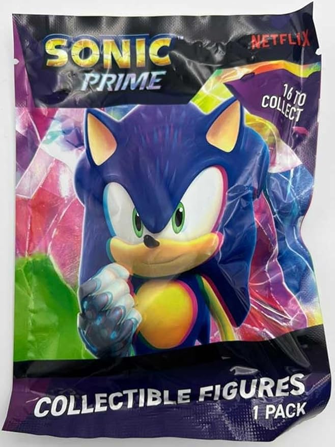 Sonic Prime Collectable Figure Blind Bag 1 of 16 to Collect 6.5cm