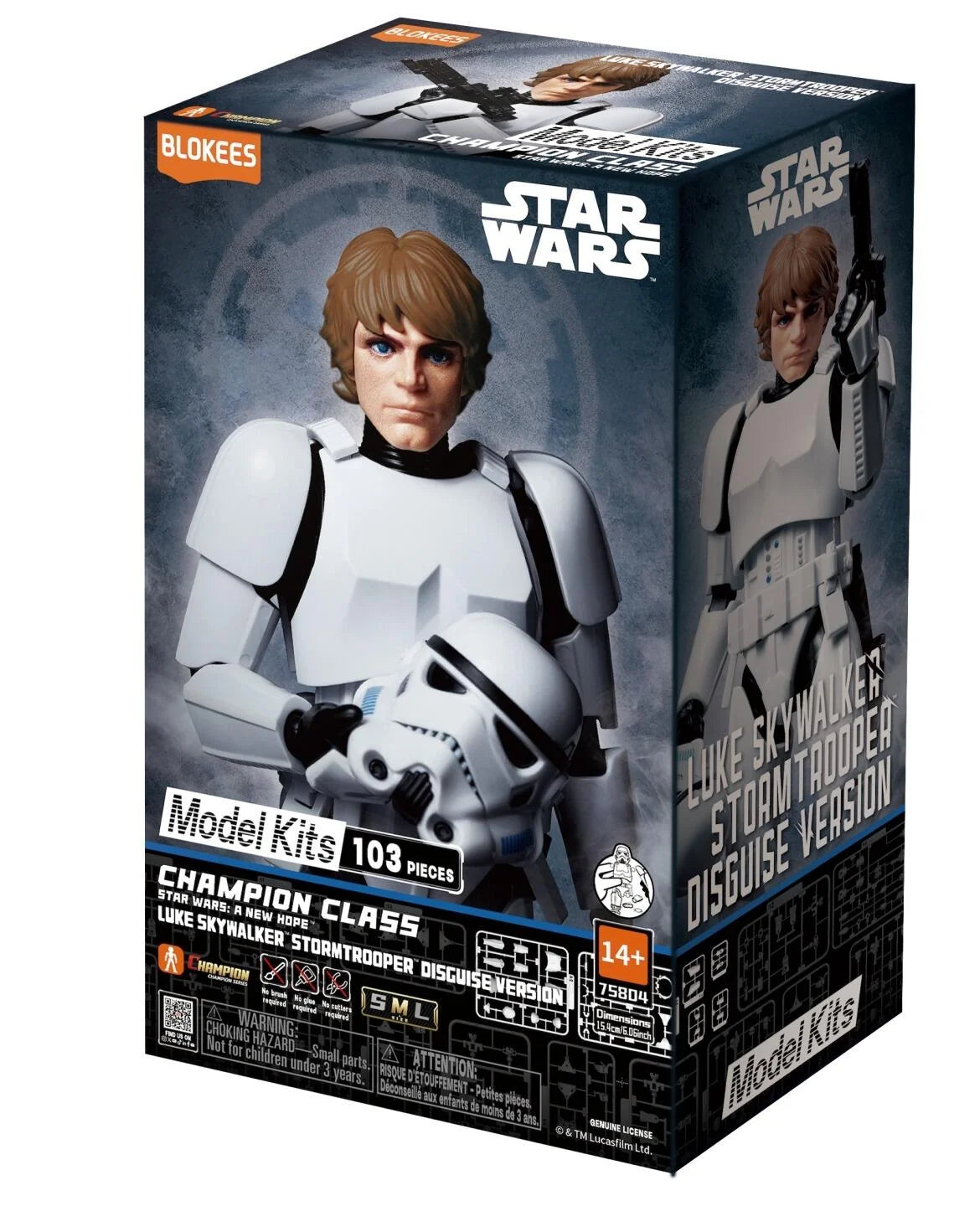Blokees Star Wars: A New Hope™ Champion Class 04 Luke Skywalker Stormtrooper Disguise Version Model Kits