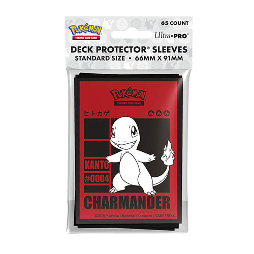 Ultra Pro - Standard Deck Protector Sleeves - Pokemon Charmander 65pk