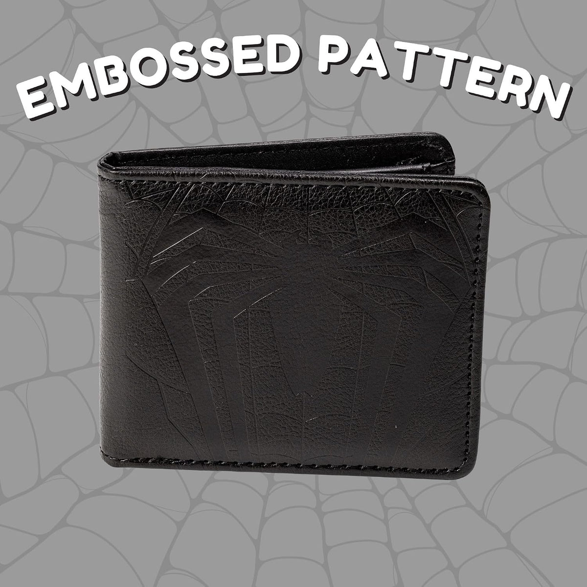 SPIDERMAN BLACK WALLET AND KEYRING SET
