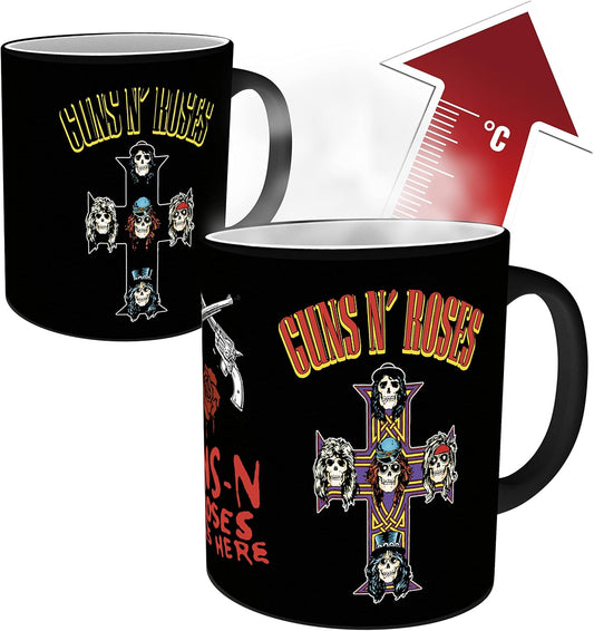 Guns N Roses Cross Heat Change Mug