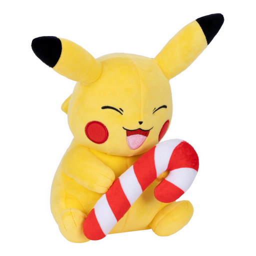 Pokemon 8" Pikachu Plush with Candy Cane
