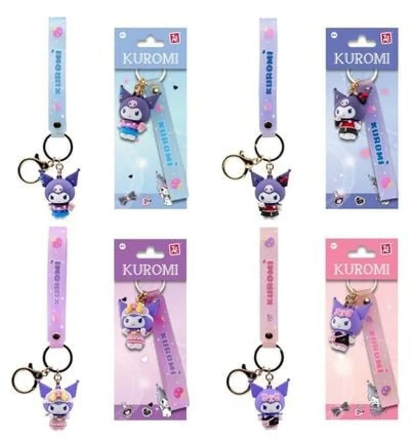 YuMe Hello Kitty and Friends Keychain  & Strap Kuromi Cute Outfit Series