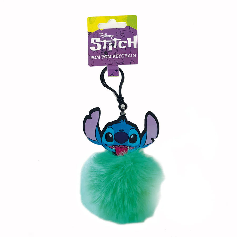 Lilo And Stitch (You'Re My Fave) Pom Pom Keychain