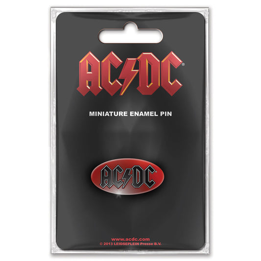 AC/DC Mini Pin Badge: Oval Logo Mini