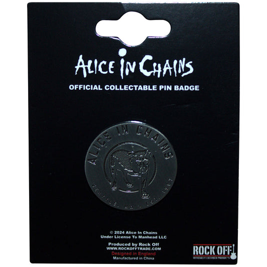 Alice In Chains Pin Badge: Three-Legged Dog