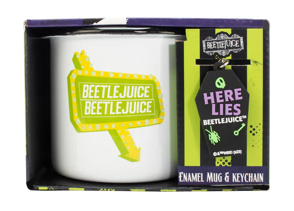 Enamel Mug & Keyring - Beetlejuice