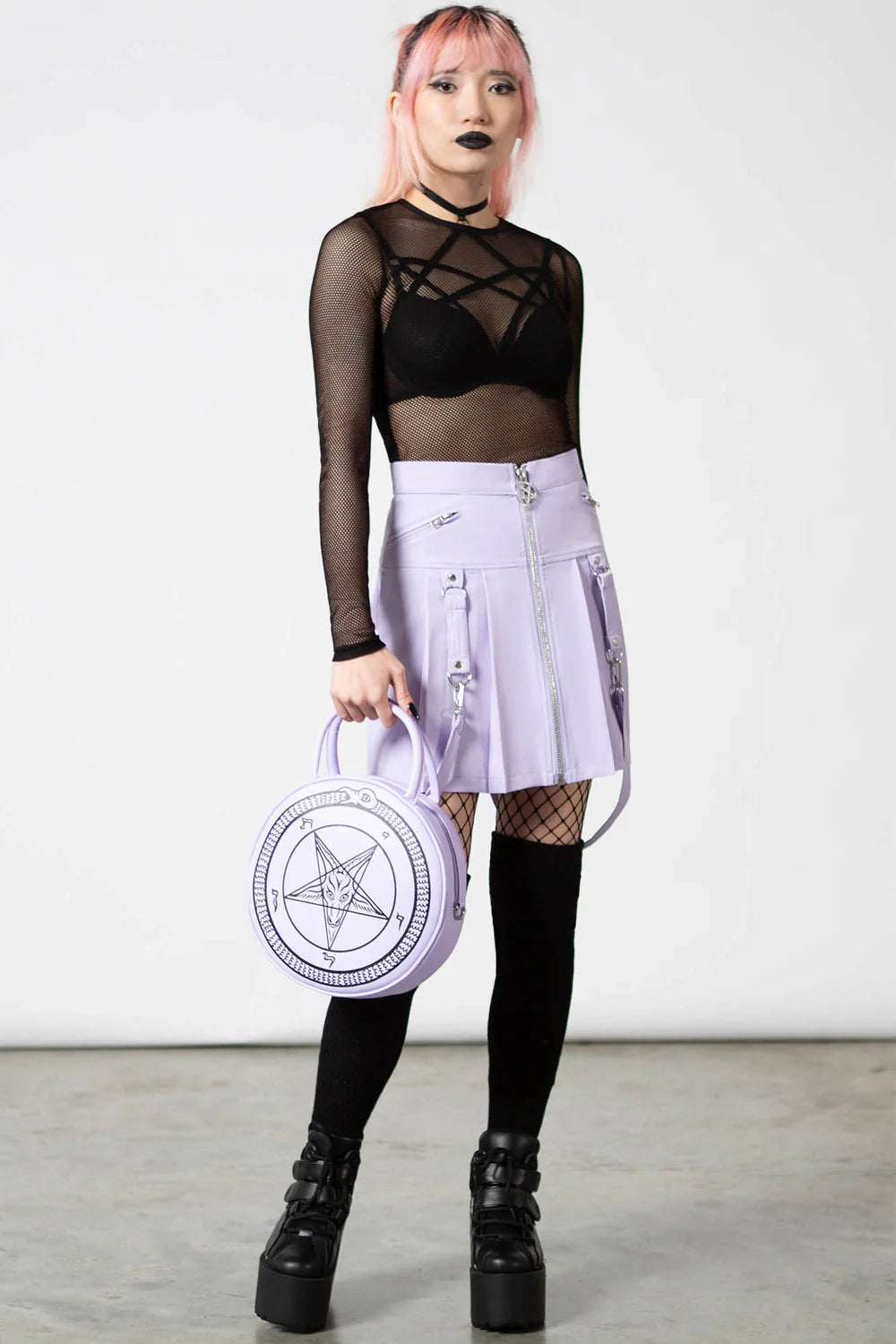Killstar - Blaire B*tch Mini Skirt [PASTEL LILAC]